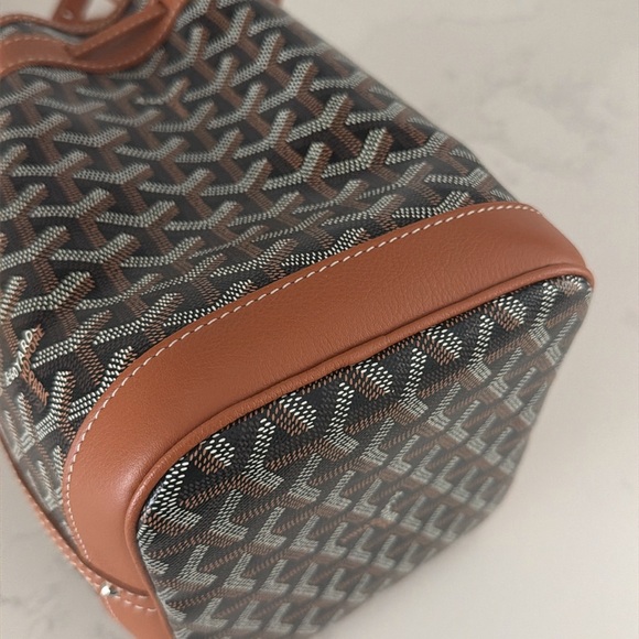 Goyardine Petit Flot Bucket Bag PM Black Gold - Picture 9 of 10